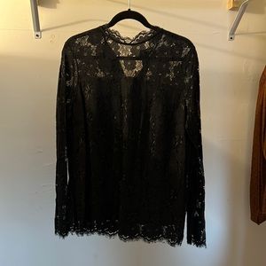 Black Lace Blouse
